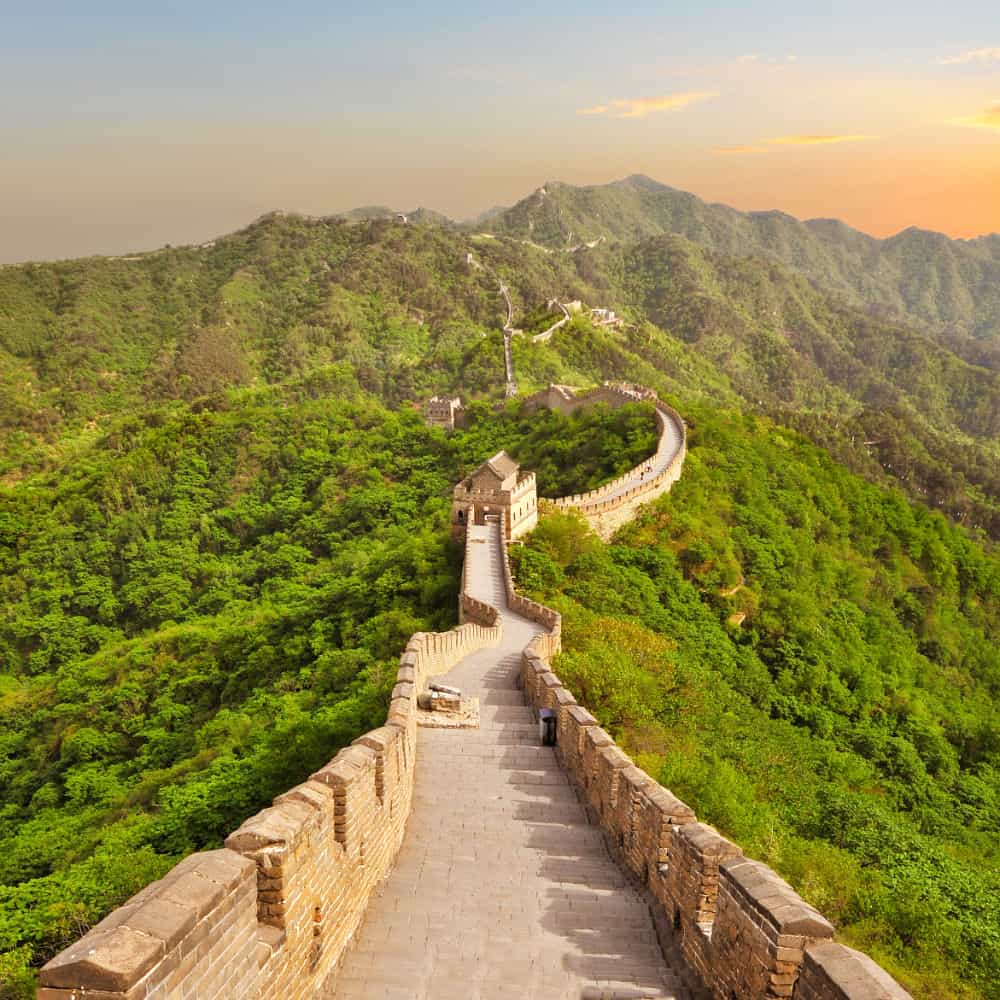 Adobestock 62585925 china great wall sunset